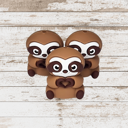 3D Sloth Focal Bead