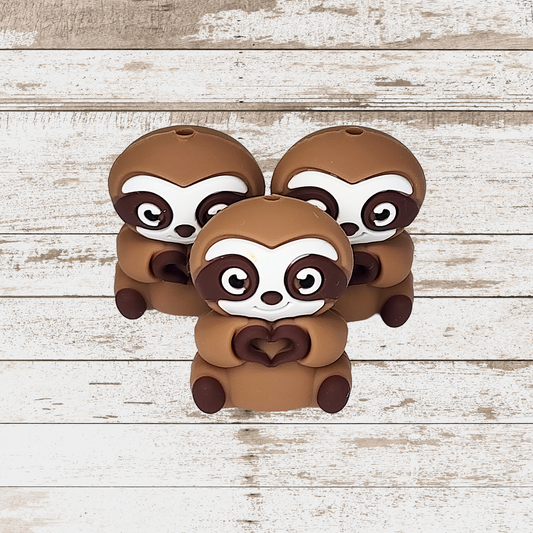3D Sloth Focal Bead