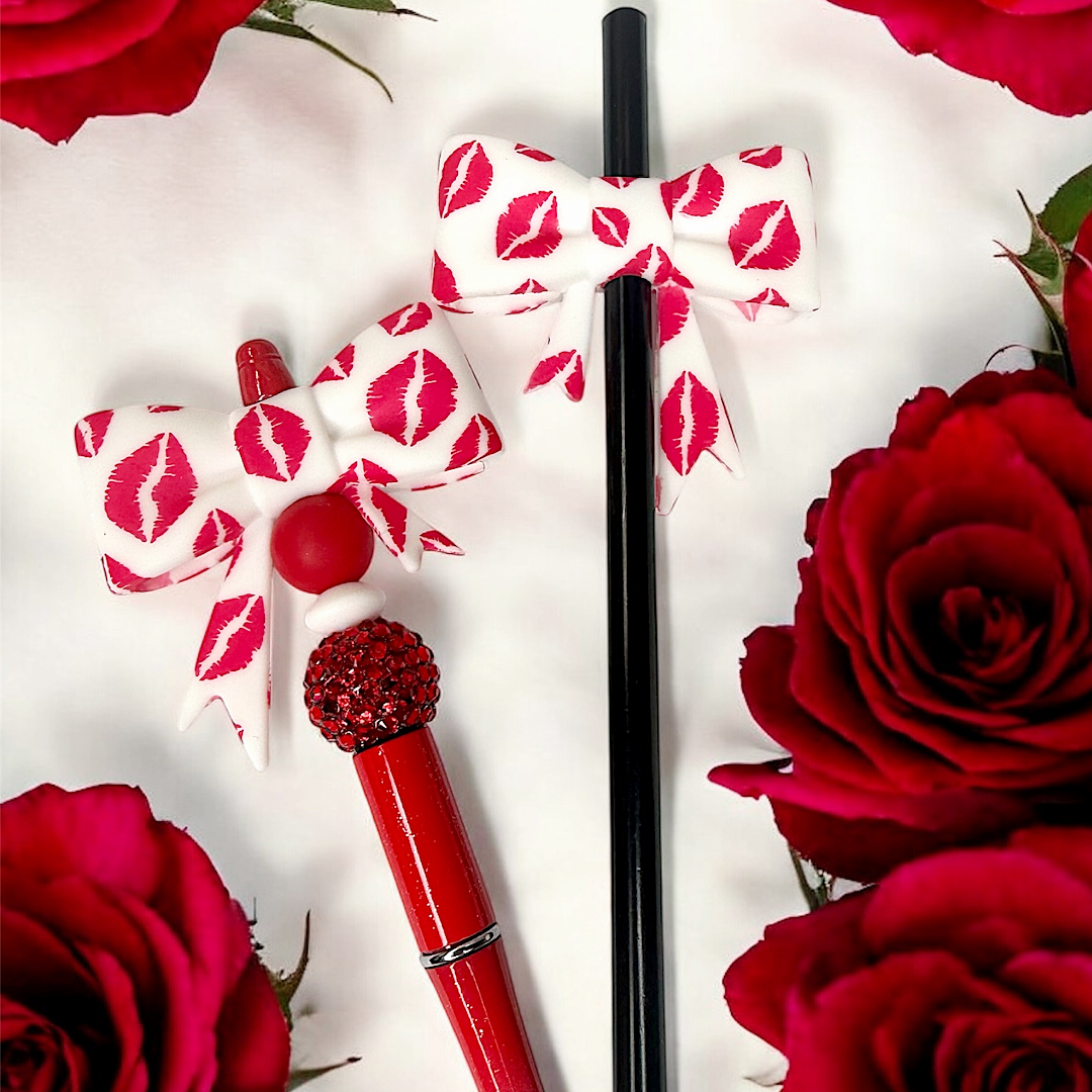 Red Lips Straw Topper