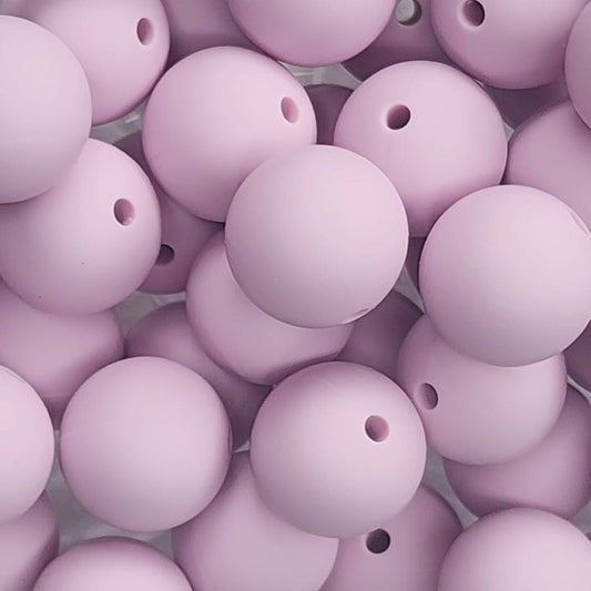 15mm Lavender Silicone Beads