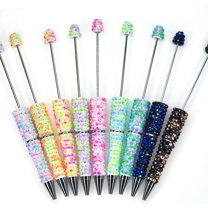 Multicolor Rhinestone Full Body Beadable Pen Blanks