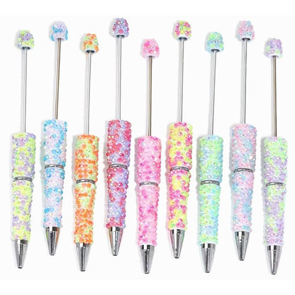 Multicolor Rhinestone Full Body Beadable Pen Blanks