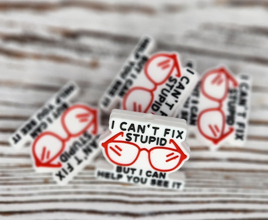 I Can't Fix Stupid, but I Can Help You See It Focal Bead 131