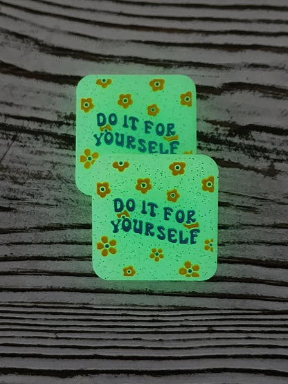 Do It for Yourself Focal Bead (Glows in the dark) 38