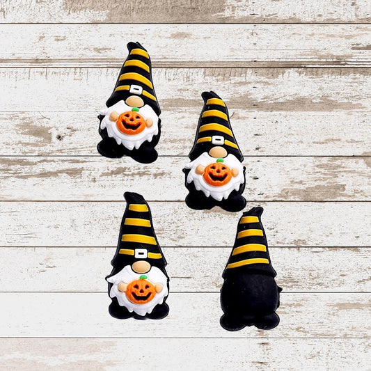 3D Halloween Pumpkin Gnome Focal Bead
