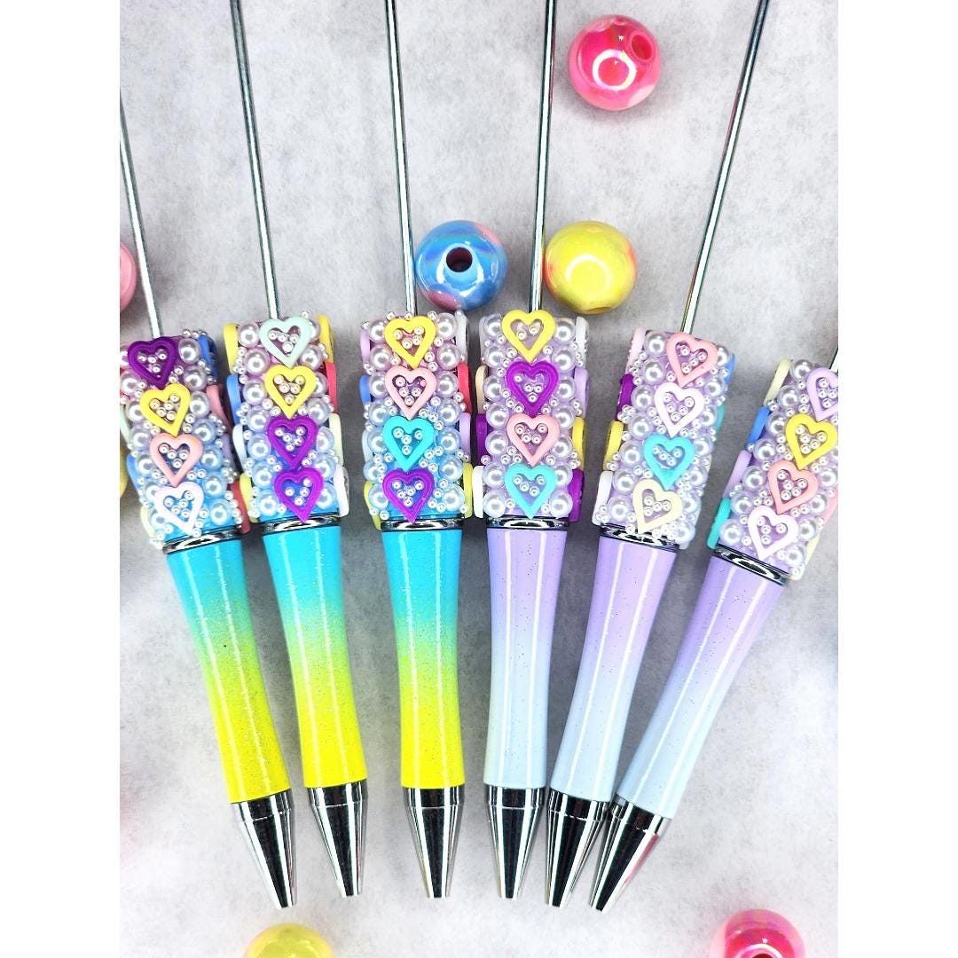 Heart Ombre Beadable Pen Blanks