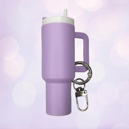 Mini Tumbler Chapstick Keychain Holder