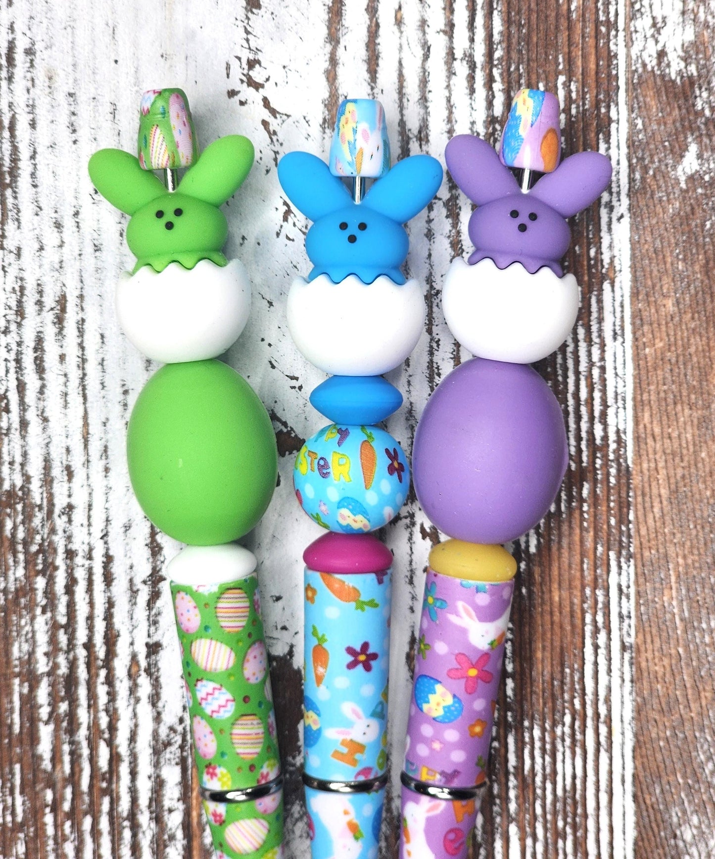 3D Easter Bunny Beaded Pens