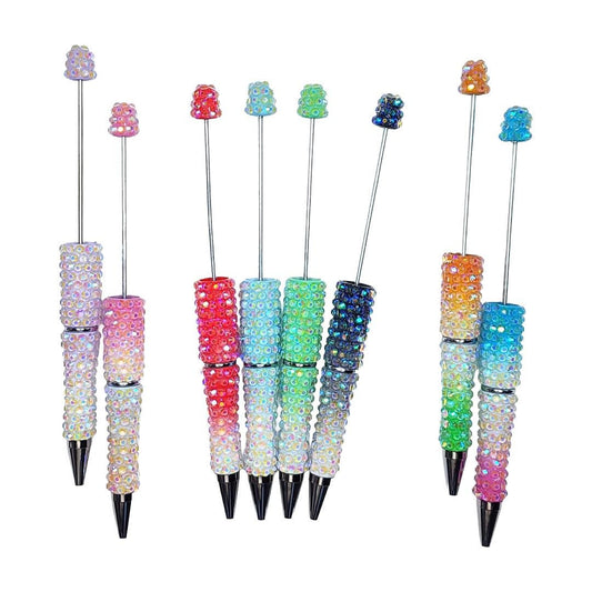 Ombre Rhinestone Full Body Beadable Pen Blanks