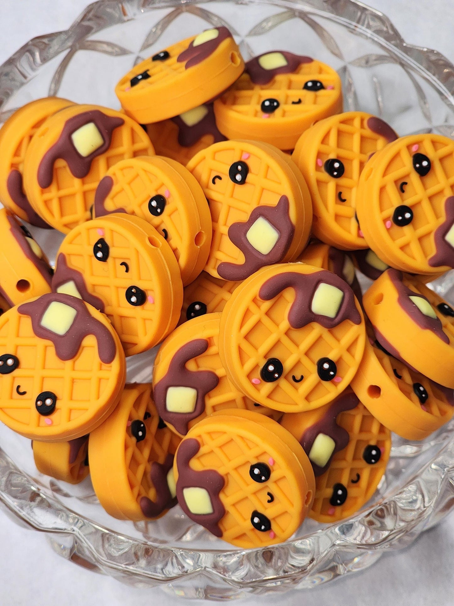 Waffle Focal Bead 04