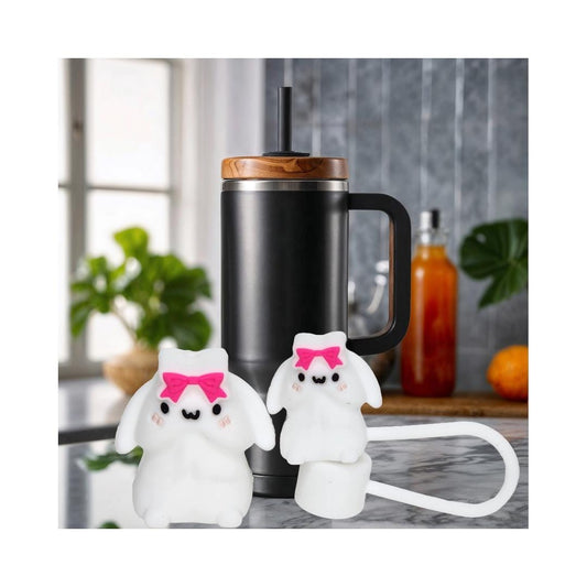 Richard LIMITED Bunny Focal with Matching Straw Topper