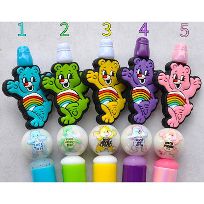 Funny Cussing Bears Beaded Pens 2R