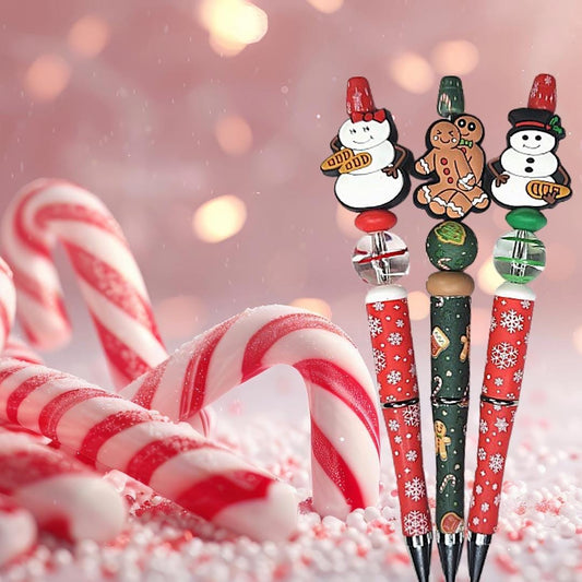 Naughty Christmas Beaded Pens