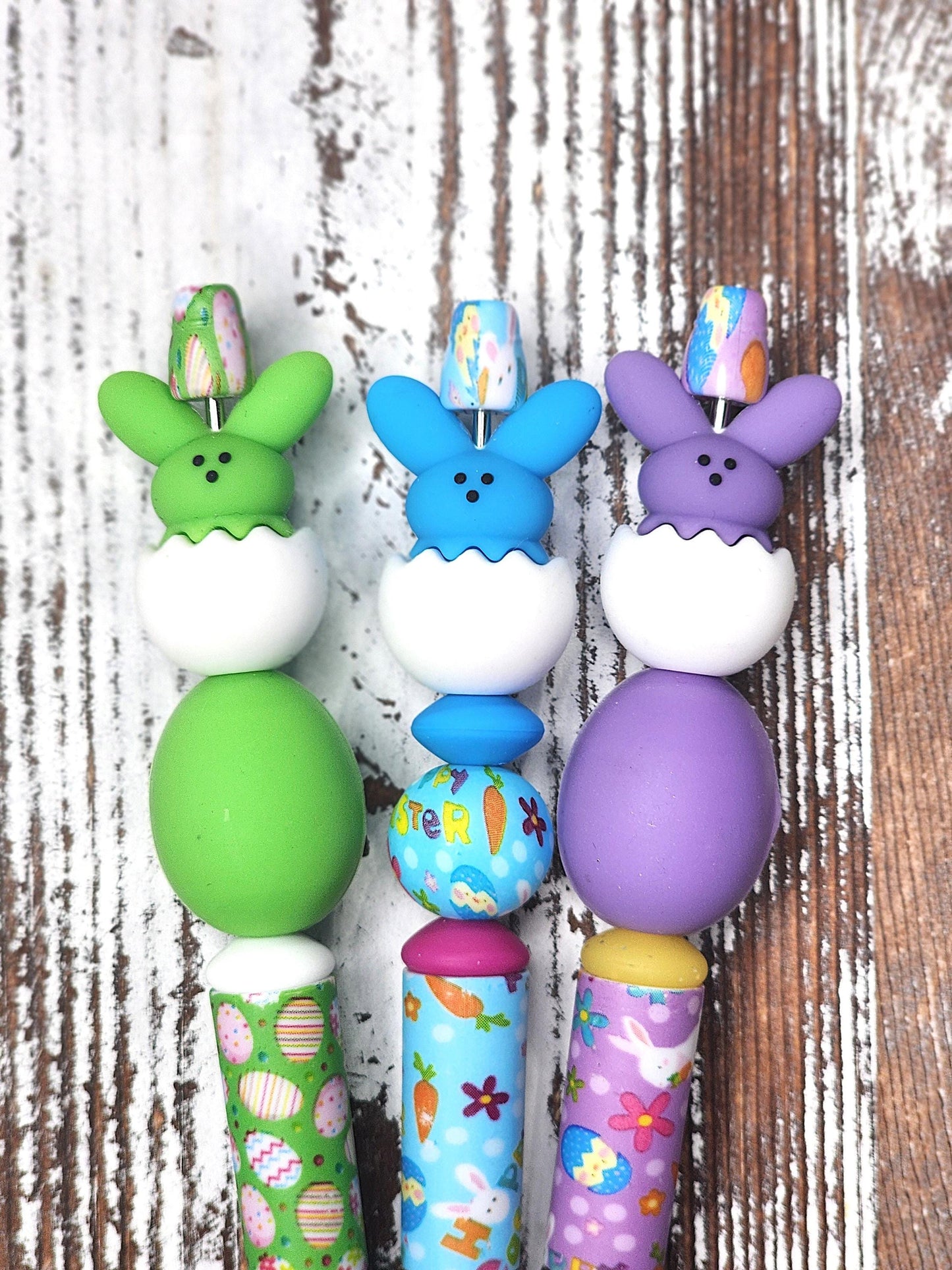 3D Easter Bunny Beaded Pens