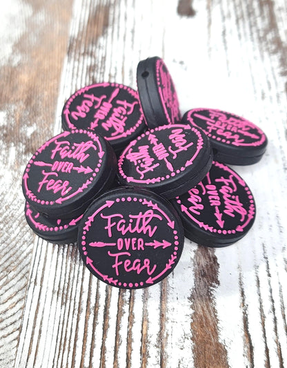 Faith Over Fear Focal Bead 30