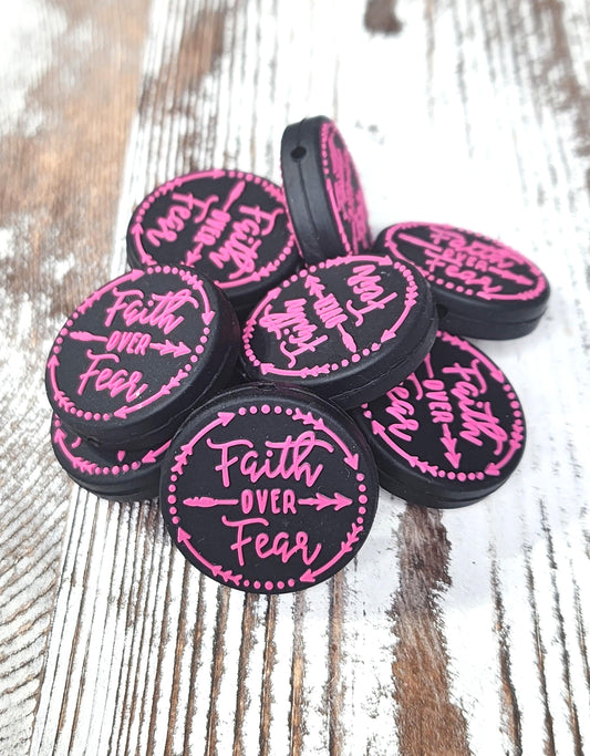 Faith Over Fear Focal Bead 30