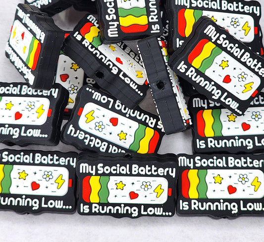 My Social Battery is Running Low Focal Bead 71