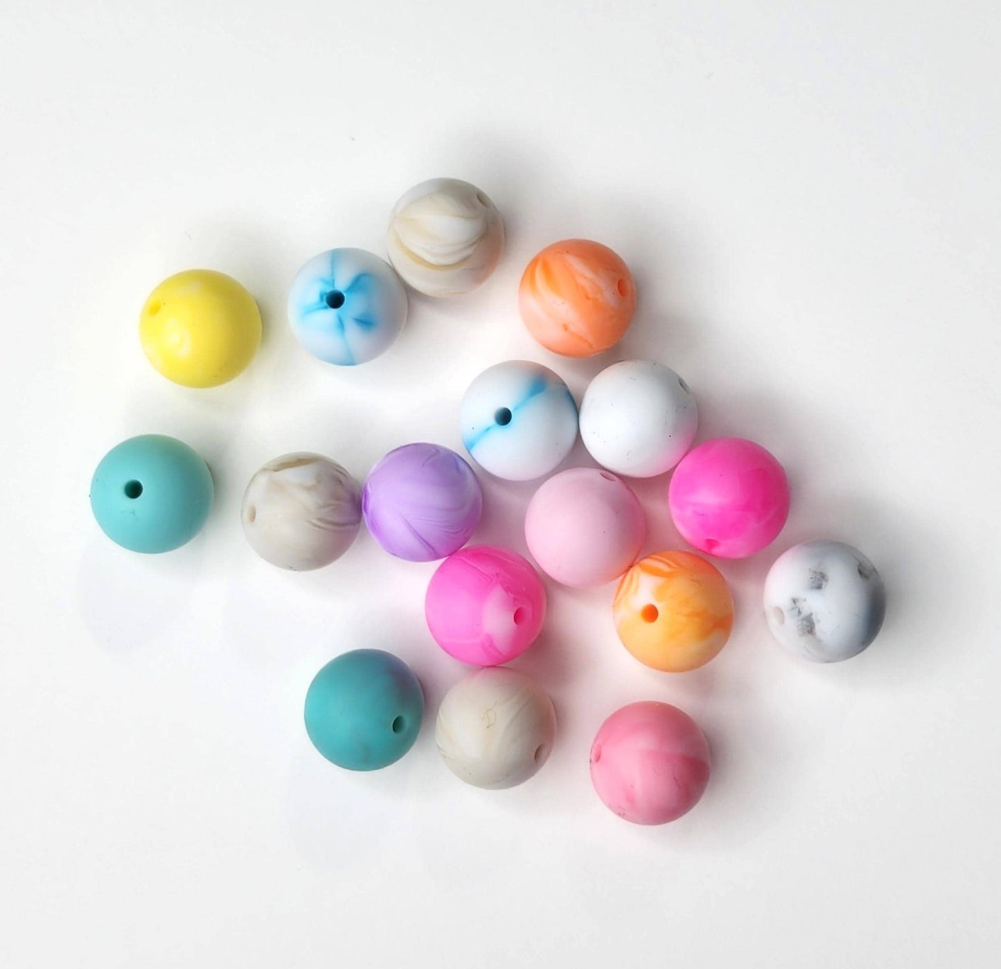 15mm Marble Beads (10 Pack)