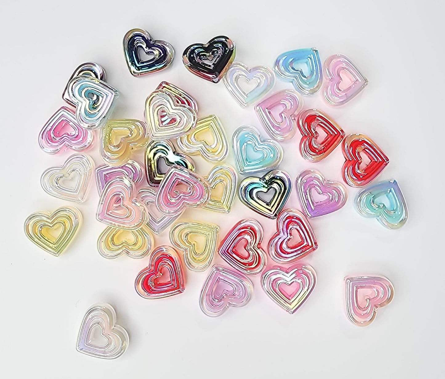 Heart Color Mix Beads (5 Pack)