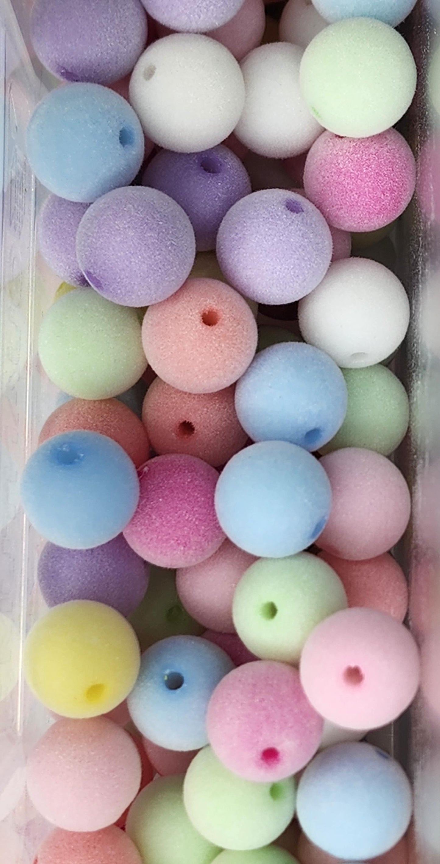 16mm Flocked Beads (10 Pack)
