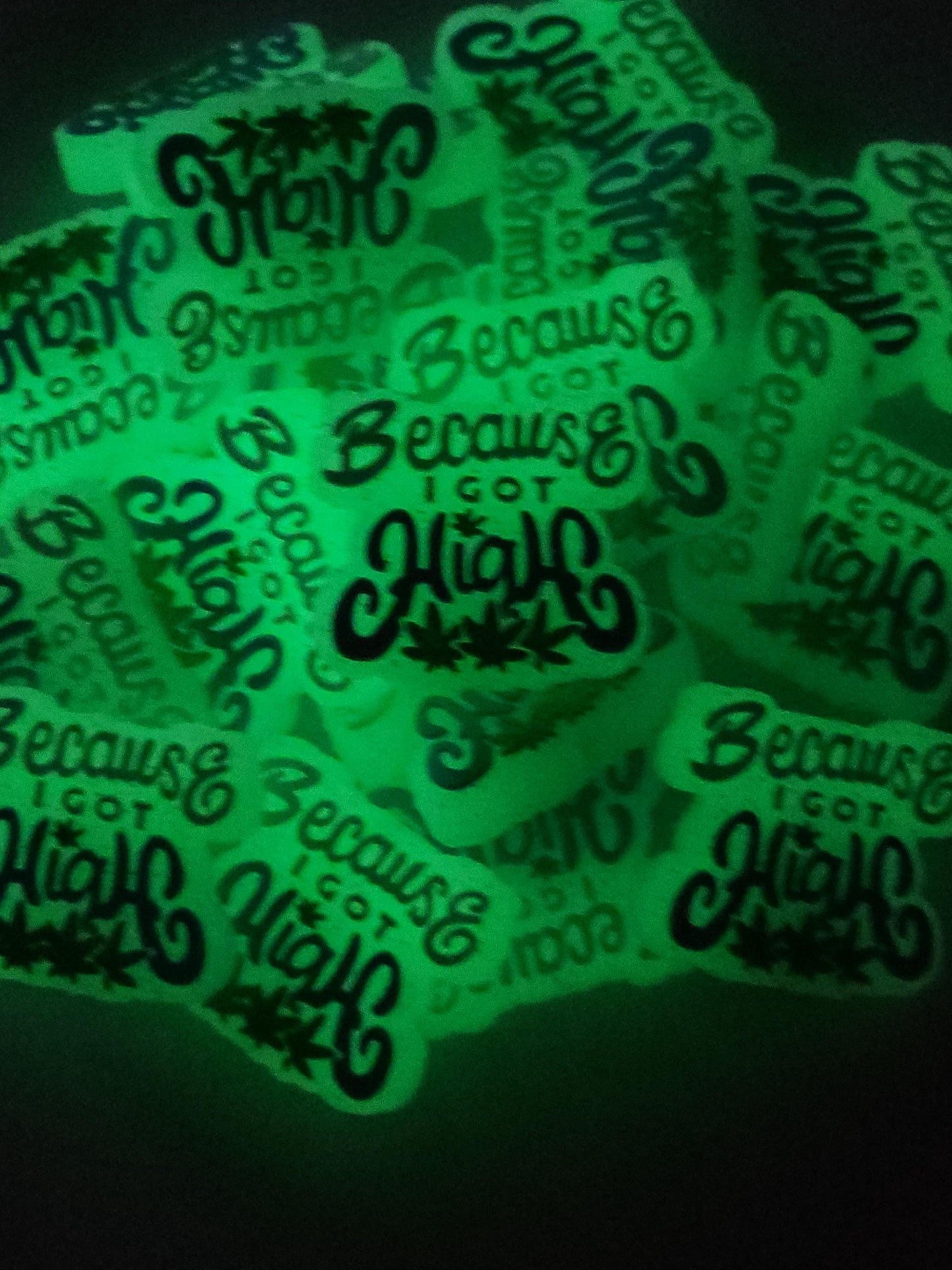 Because I Got High Glow in The Dark Focal Bead 81