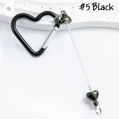 Heart Shaped Beadable Keychains