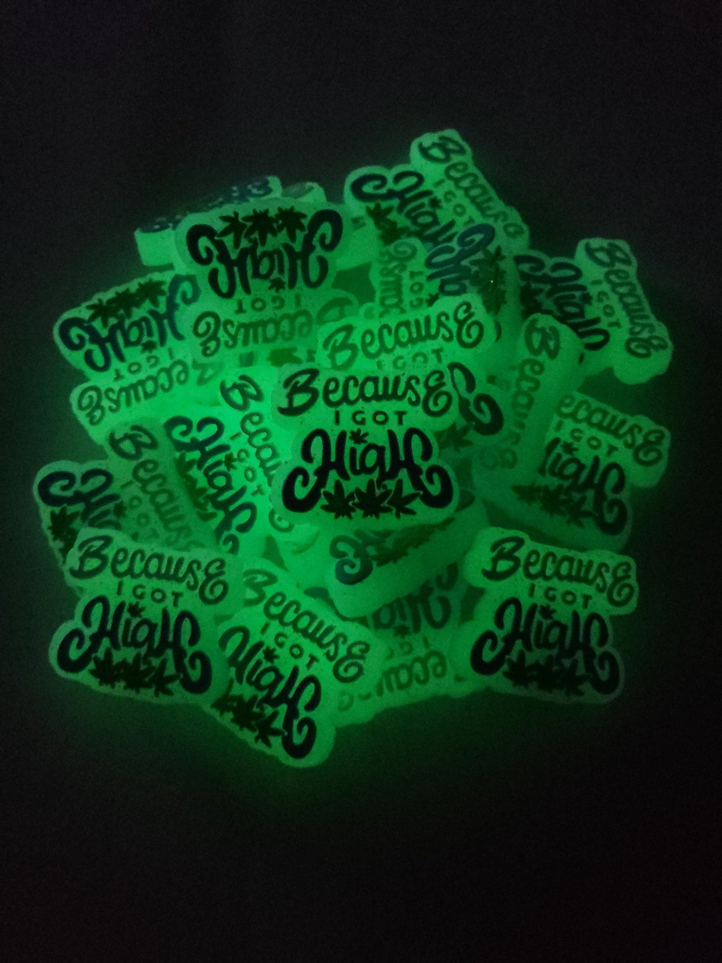 Because I Got High Glow in The Dark Focal Bead 81