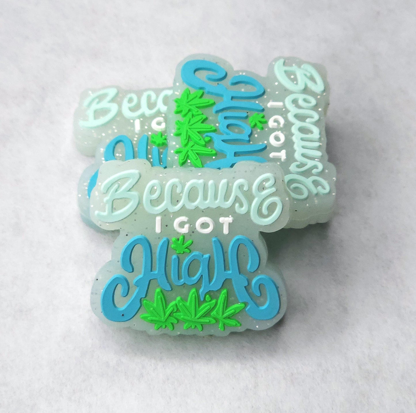 Because I Got High Glow in The Dark Focal Bead 81