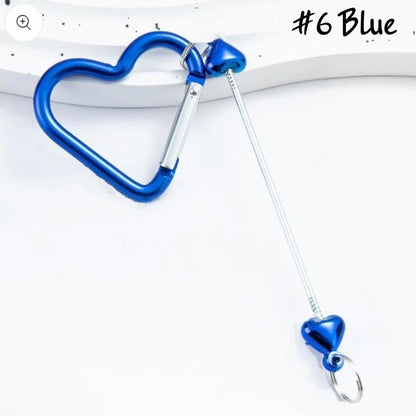 Heart Shaped Beadable Keychains