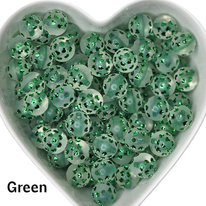 16mm Shiny Color Hearts Beads