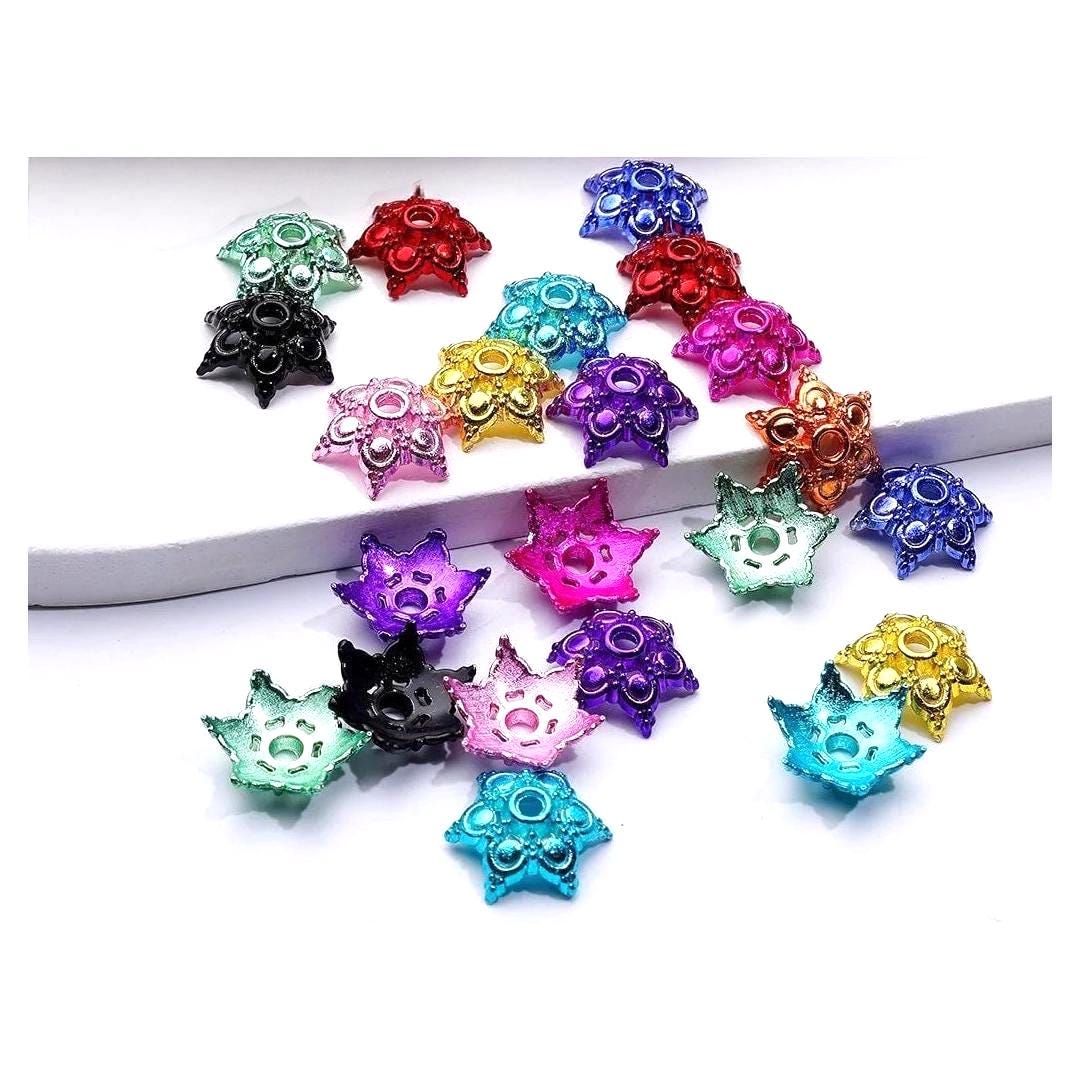 15mm Bead Cage Cap Random Color (20 Pack)