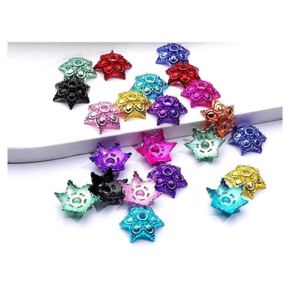 15mm Bead Cage Cap Random Color (20 Pack)