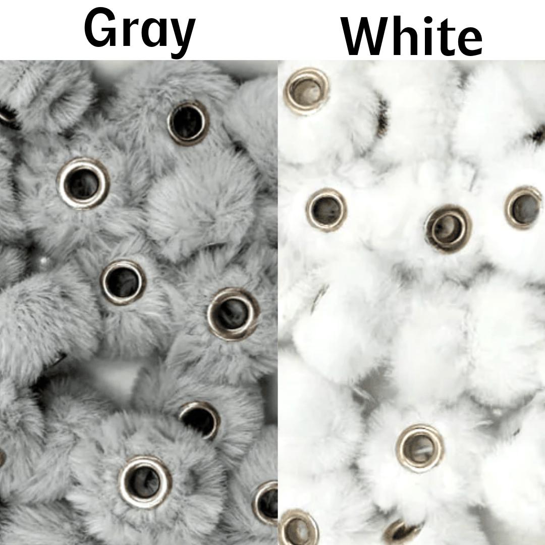 16mm Pom Pom Spacers for Pens, Fuzzy Spacer Beads, Beading Supplies, Craft Supplies