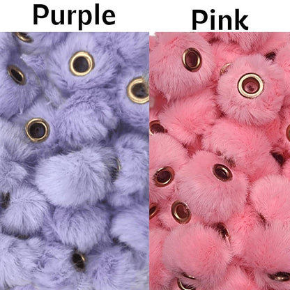 16mm Pom Pom Spacers for Pens, Fuzzy Spacer Beads, Beading Supplies, Craft Supplies