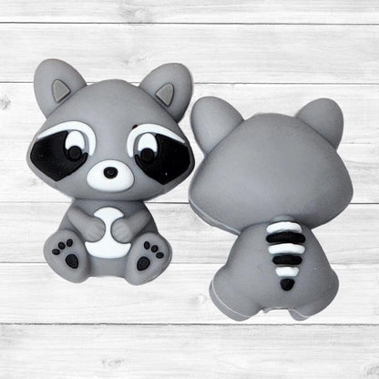 3D Raccoon Focal Bead