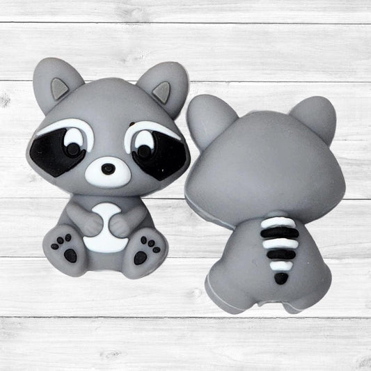 3D Raccoon Focal Bead