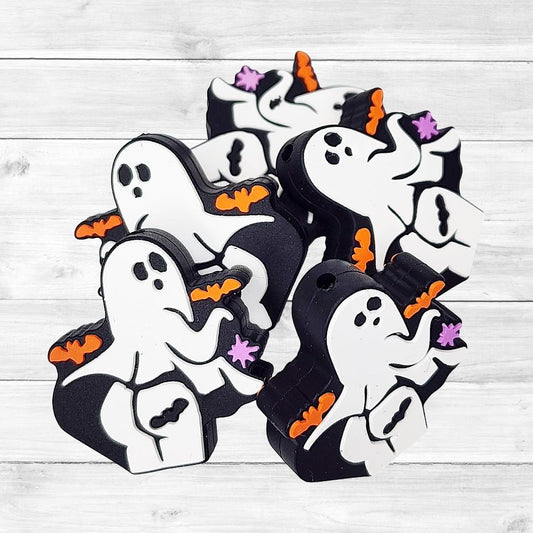 Naughty Ghost Halloween Focal Bead