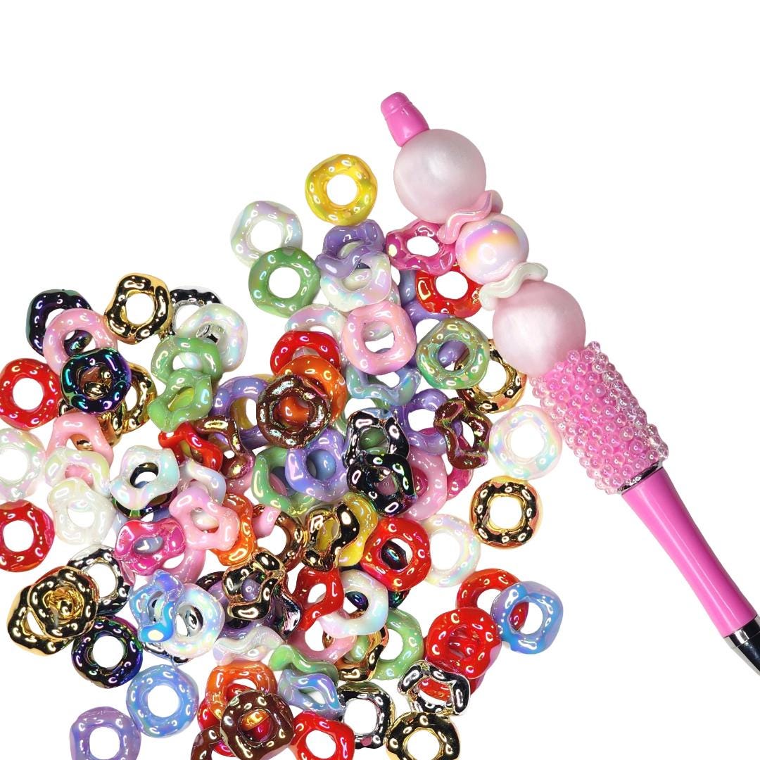 16mm Shiny Wavy Spacers Random Color (20 Pack)