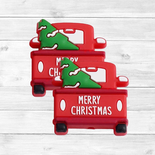 3D Christmas Truck Focal Bead