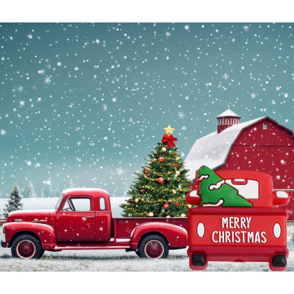 3D Christmas Truck Focal Bead