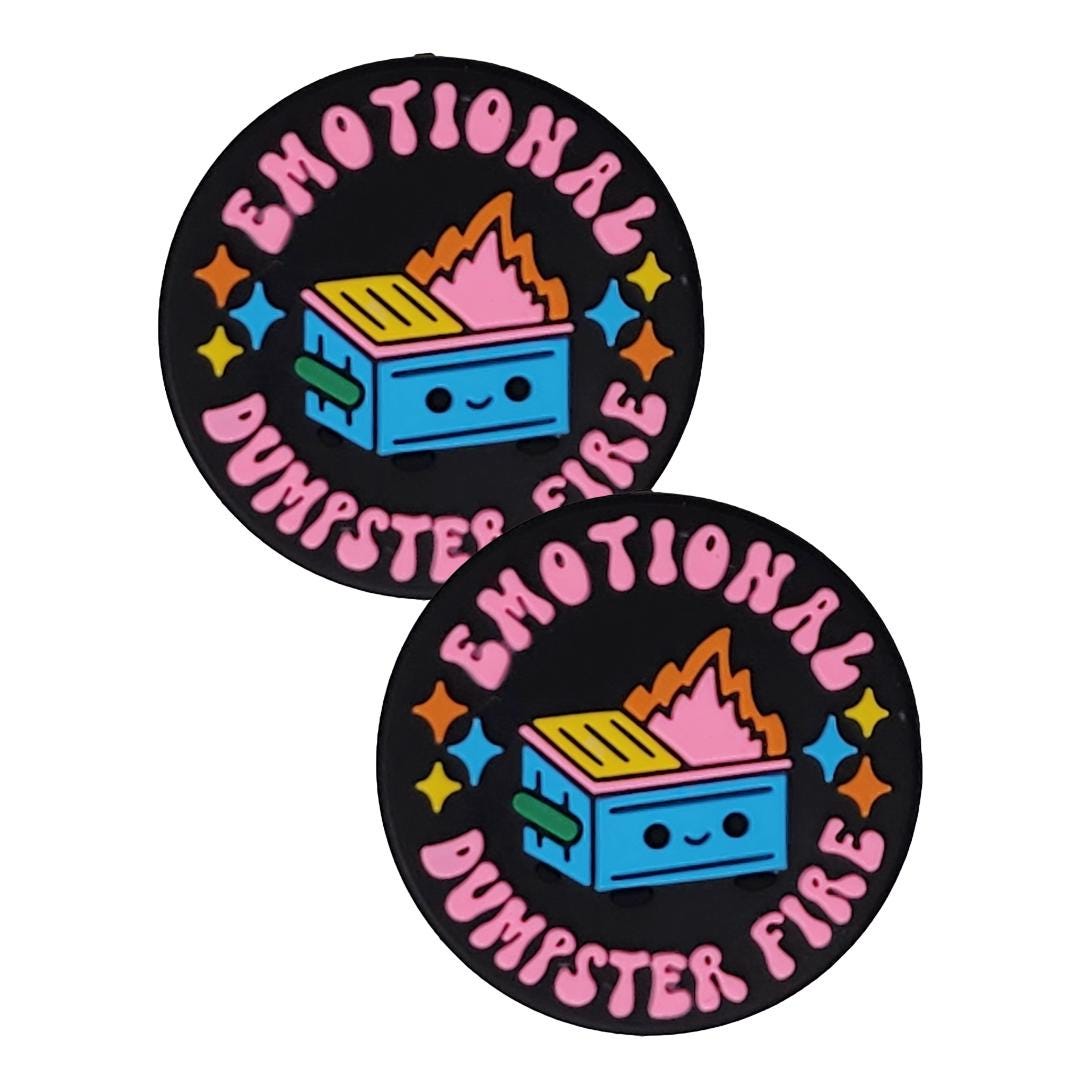Emotional Dumpster Fire Focal Bead 155