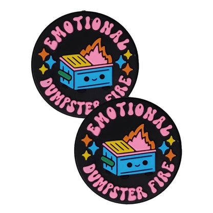 Emotional Dumpster Fire Focal Bead 155