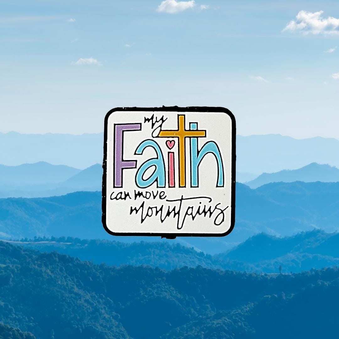 My Faith Can Move Mountains Focal Bead 32