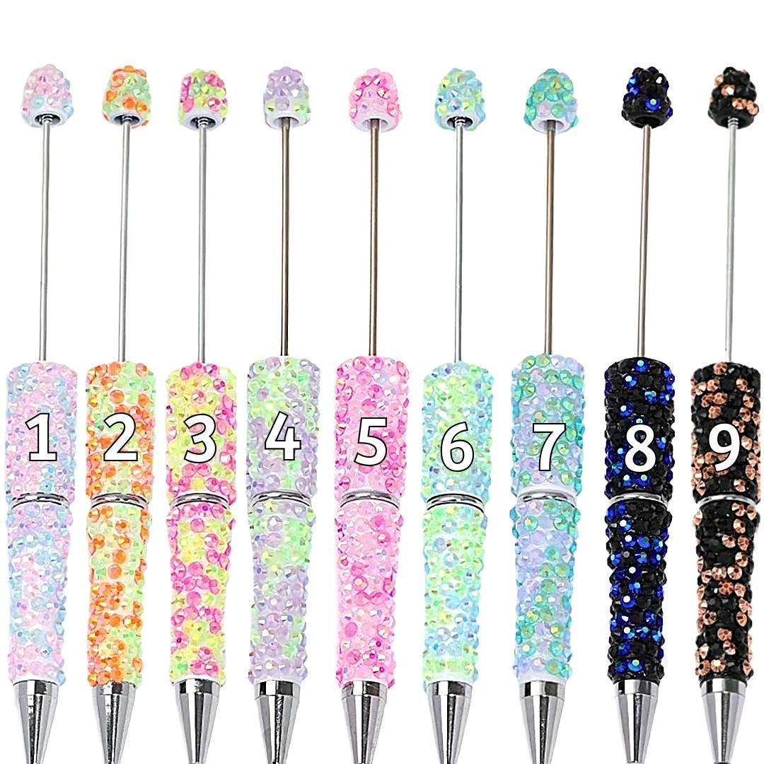 Multicolor Rhinestone Beadable Pen Blanks