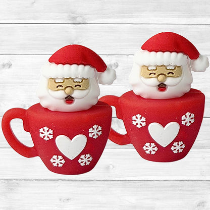 3D Santa Christmas Mug Focal Bead