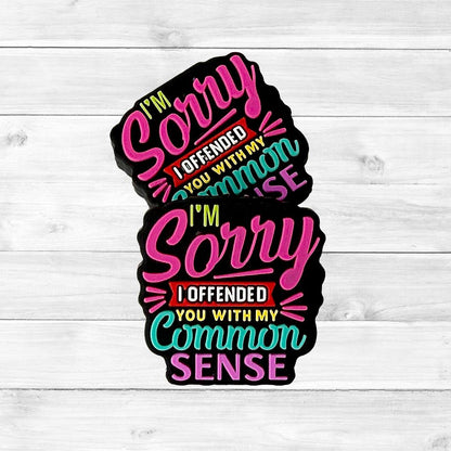 Sorry I Offended You with My Common Sense Focal Bead 172