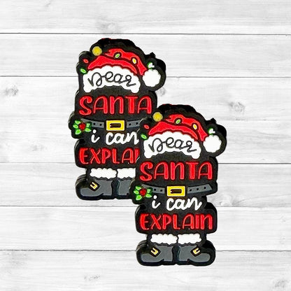 Dear Santa, I Can Explain Focal Bead
