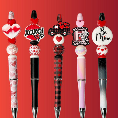Valentine's Day Beaded Pens