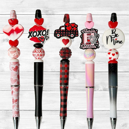 Valentine's Day Beaded Pens