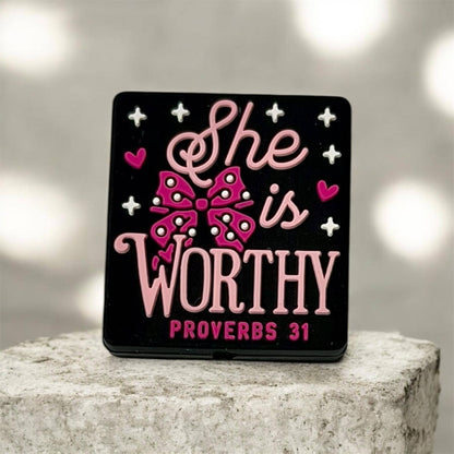 She is Worthy Focal Bead 175